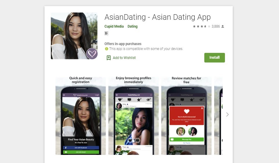 Aplikacja mobilna dla azjatyckich randek