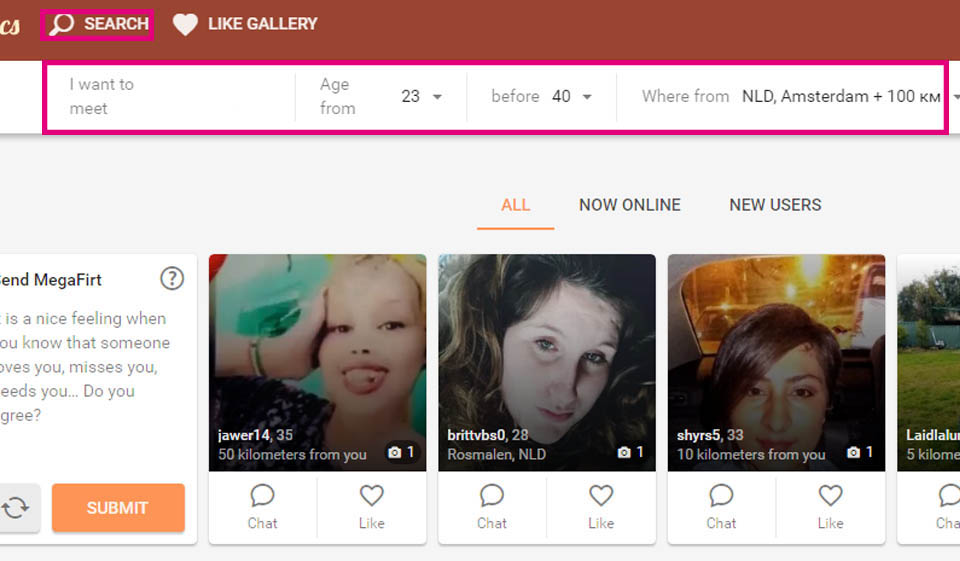 Loveaholics Dating Website Features