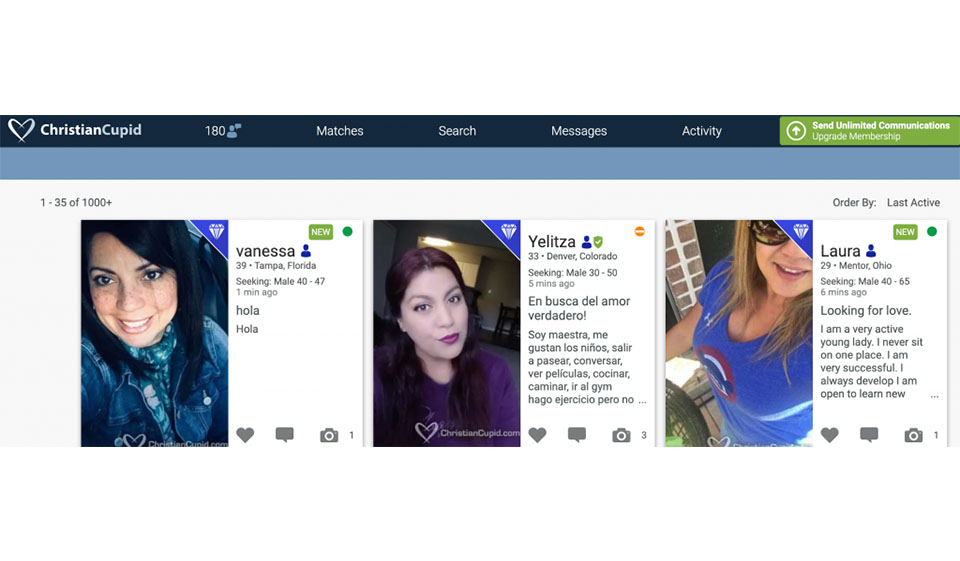 Interfaz de perfil