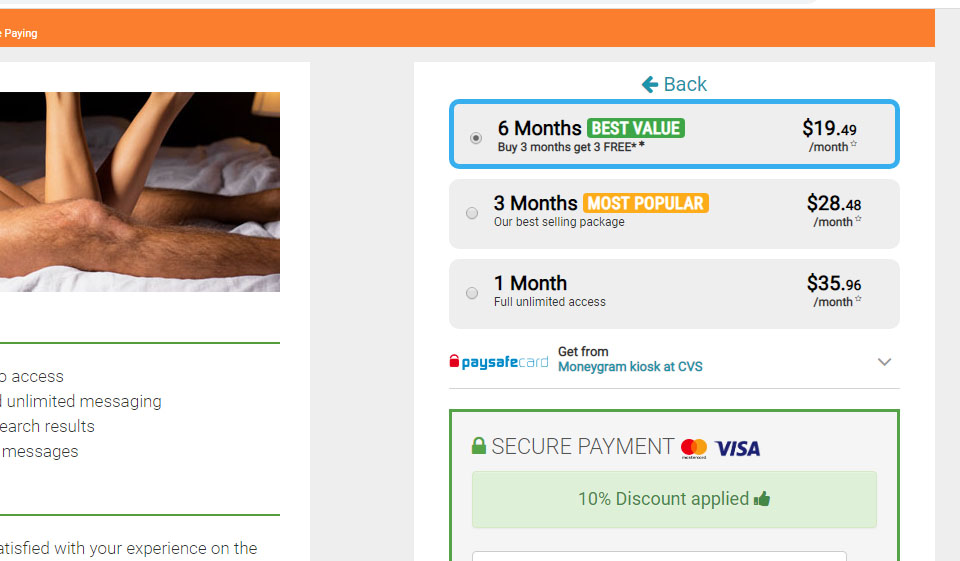 Tipos de suscripción y precio