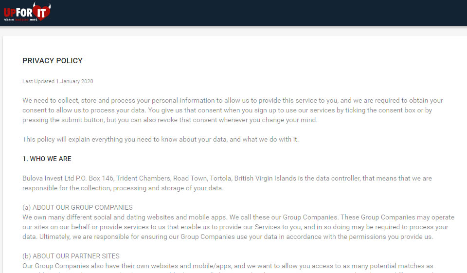 Profile Interface