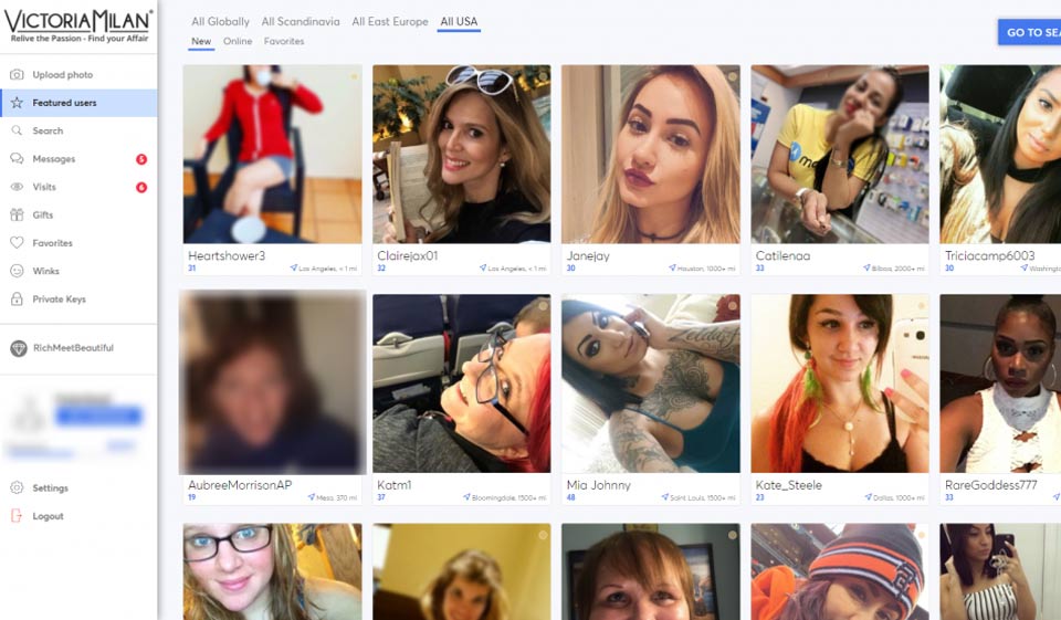 Caractéristiques du site de rencontre Victoria Milan
